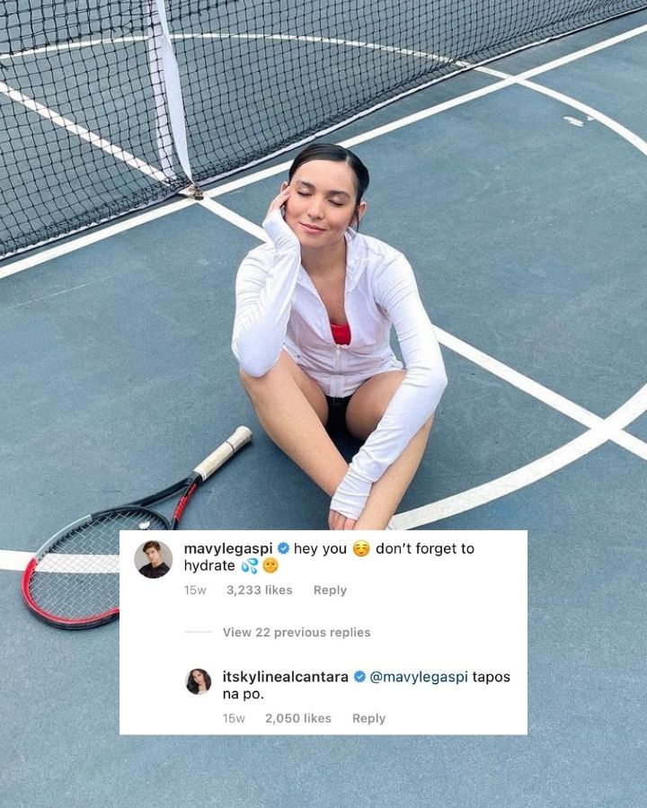 Mavy reminding Kyline to keep hydrated